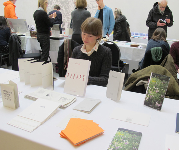 AMBruno: words at 19th International Contemporary Artists' Book Fair, Leeds, 2016